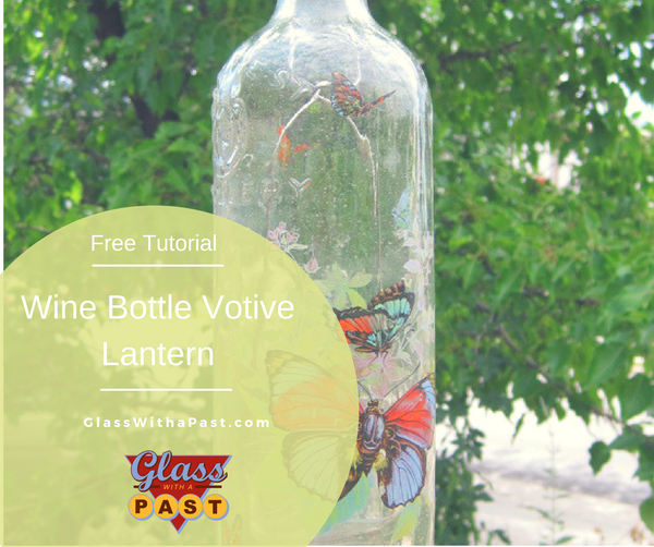 Wine Bottle Votive Lantern