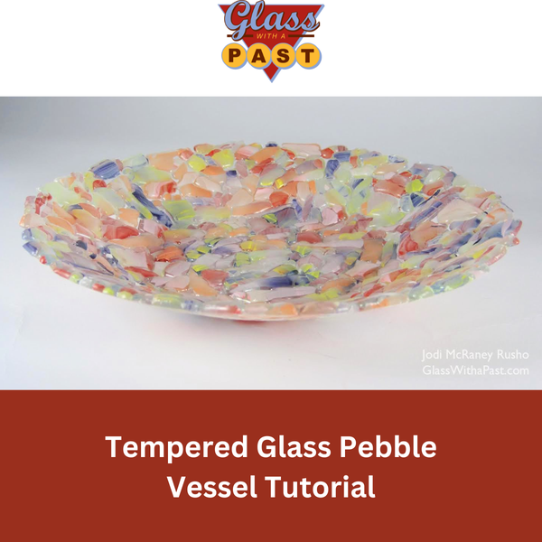 tempered glass pebble vessel