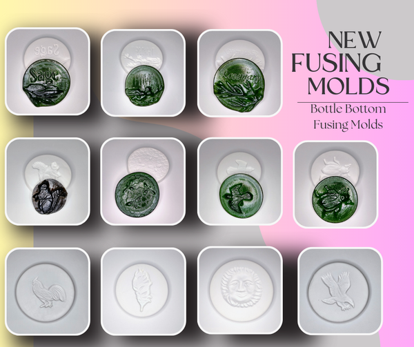 Fusing with Bottle Bottom Molds Tutorial - Enable photos to see all the new molds
