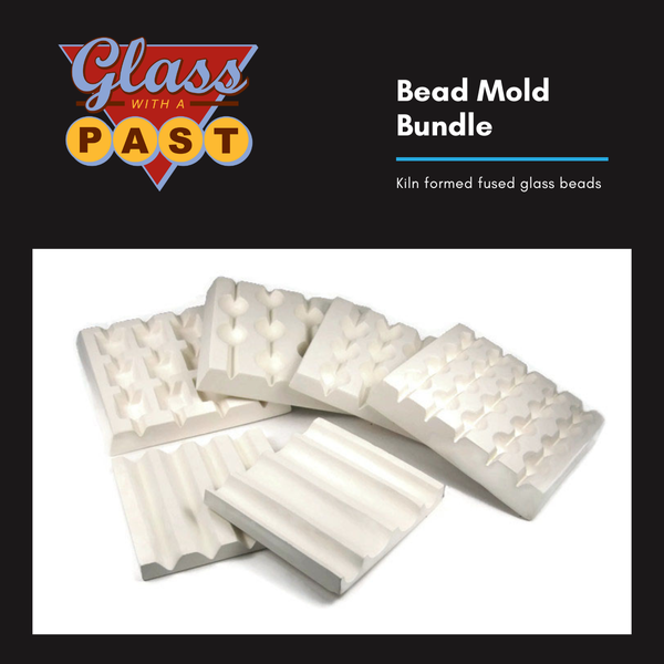 Kiln fused bead molds