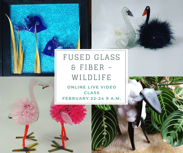 Fused Glass and Fiber - Wildlife class
