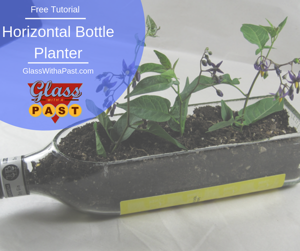 Horizontal Bottle Planter