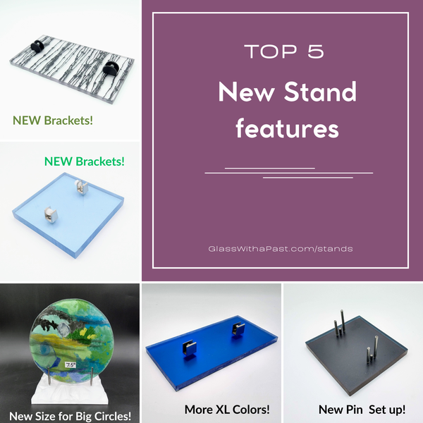 Fused Glass Display Stands New Features