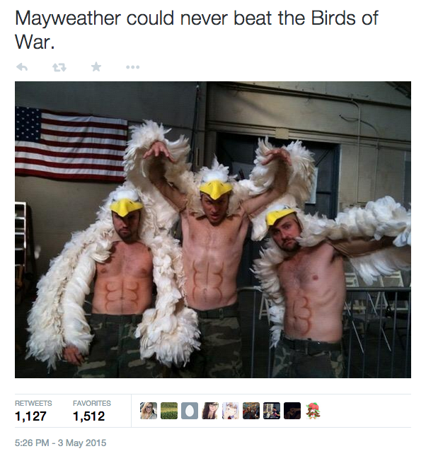 Birds of War Mayweather tweet