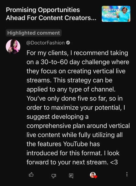 Doctor Fashion's Comment