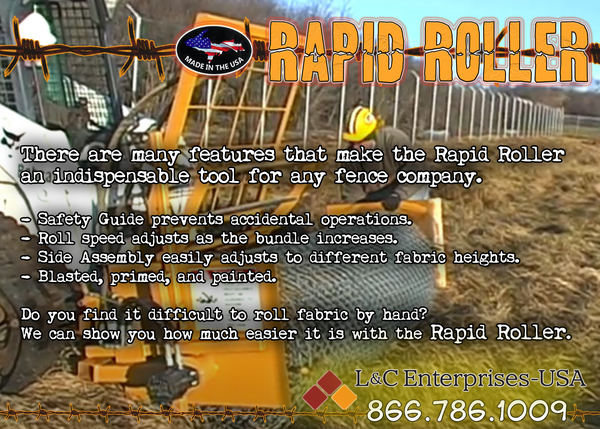 Rapid Roller flyer highlighting features and benefits