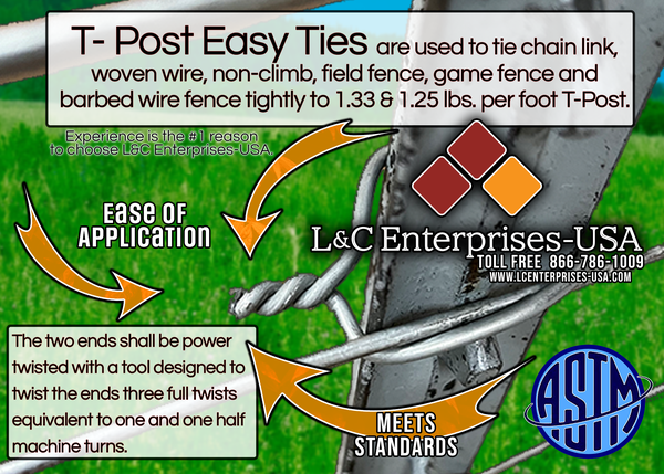 T-Post Easy Twist Fence Ties