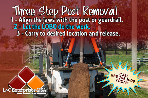 Lobo Extreme pulls and handles tall posts with ease