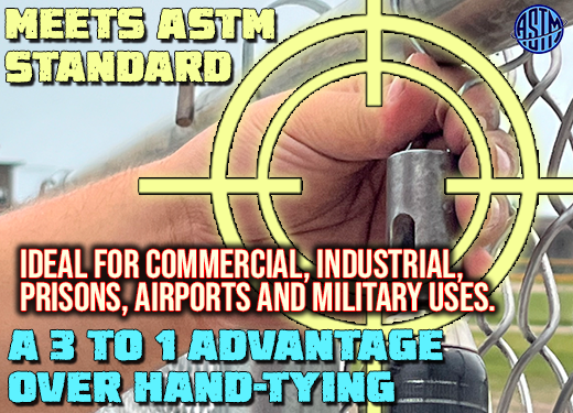 L&C Enterprises-USA ties meet the ASTM F567-14 8.4 Power Fastened, Preformed Metallic Coated Steel Round Wire Ties specifications. 