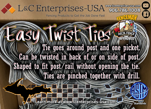 Easy Twist Fence Ties