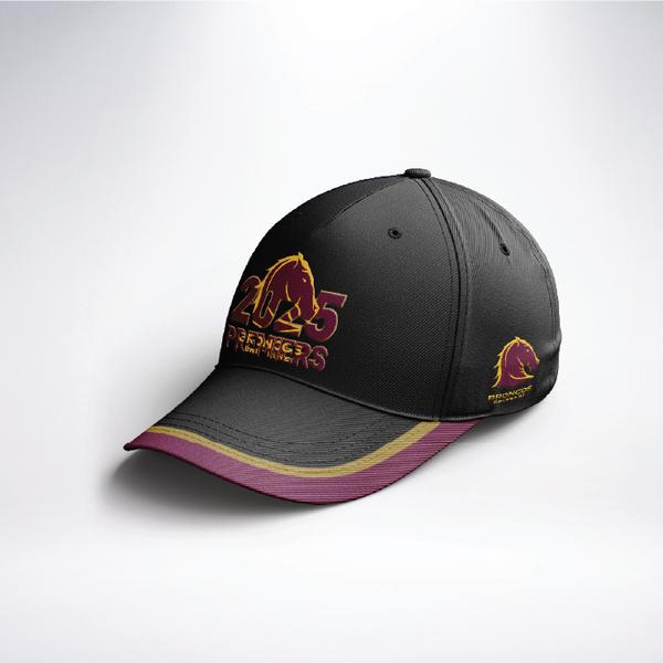 PRE ORDER - Brisbane Broncos 2025 NRL Premiers Tidwell Mens Adult Baseball Hat Cap (FULL PRICE - $49.99)