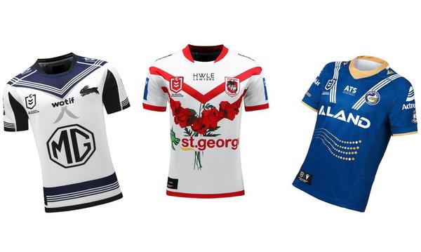 2024 NRL Anzac Round Jersey  Rabbitohs - Dragons - Eels