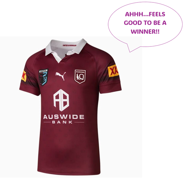 Queensland QLD Maroons State of Origin SOO 2023 NRL Puma Home Replica Mens Adult Jersey