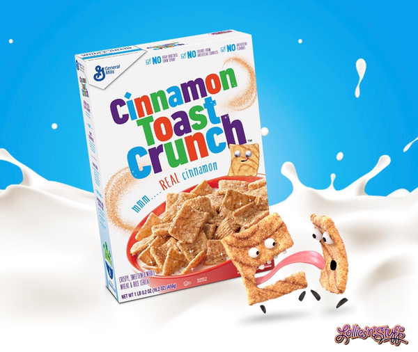 2 x 345g boxes of Cinnamon Toast Crunch Crispy and Sweetened Yummy Cereal