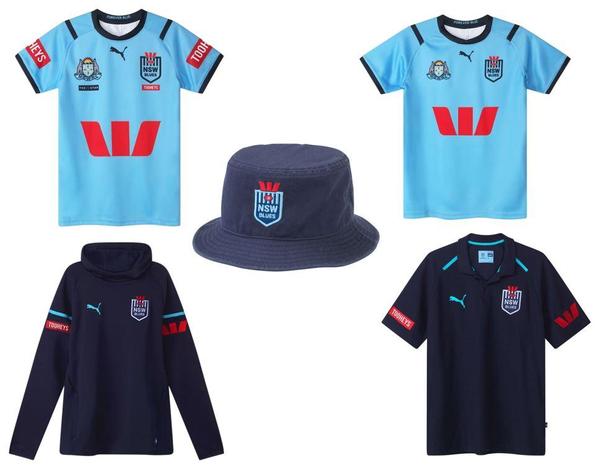 New South Wales NSW Blues State of Origin Clothing/Apparel  Adult/Youth Jerseys - Hoodie - Polo Shirt - Bucket Hat 