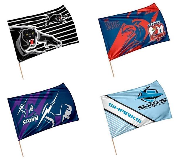 NRL Supporter Flag On Stick