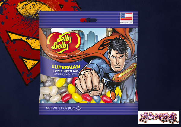 80g Packets Jelly Belly Superman Jelly Bean Mix