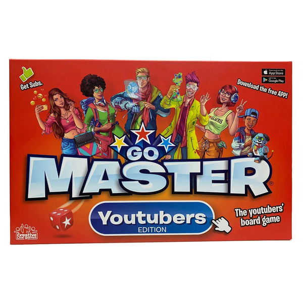 Go Masters Youtubers Edition The Youtubers Board Game Activity Family Fun Ages 8+