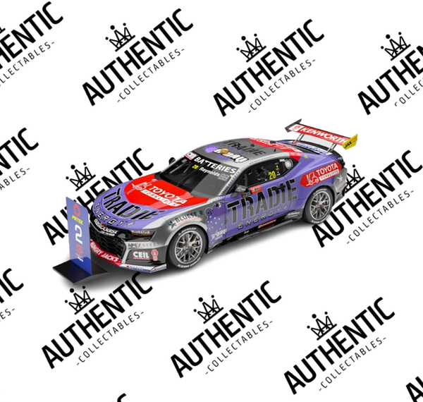 PRE ORDER $50 DEPOSIT - 2025 Bathurst 1000 Runner-Up #20 David Reynolds / Lee Holdsworth Tradie Energy Racing Chevrolet Camaro ZL1 1:18 Scale Die-cast Model Car
(FULL PRICE - $299.00*)