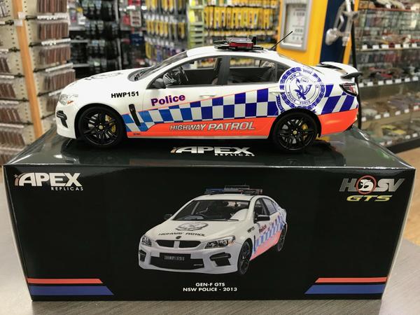 Holden VF GTS NSW Highway Patrol Police Car  1:18 Scale Model Car