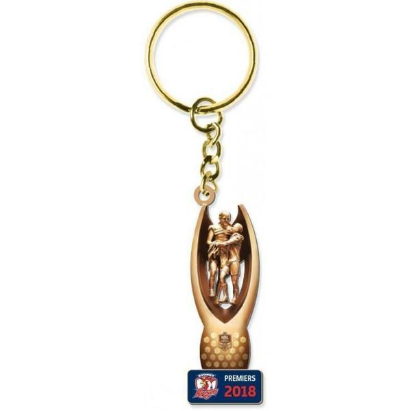 2018 Roosters Premiers Trophy Key Ring