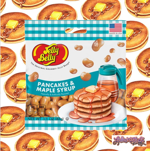 87g Packets Jelly Belly Pancakes and Maple Syrup Flavoured Jelly Beans