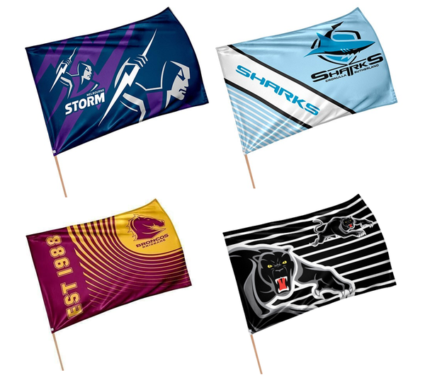 NRL Supporter Flag On Stick