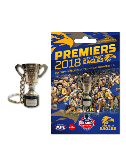 2018 West Coast Eagles Premiers 3D Trophy Key Ring
