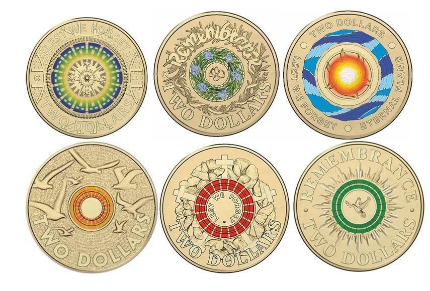 Set Of 6 ANZAC & Remembrance Day