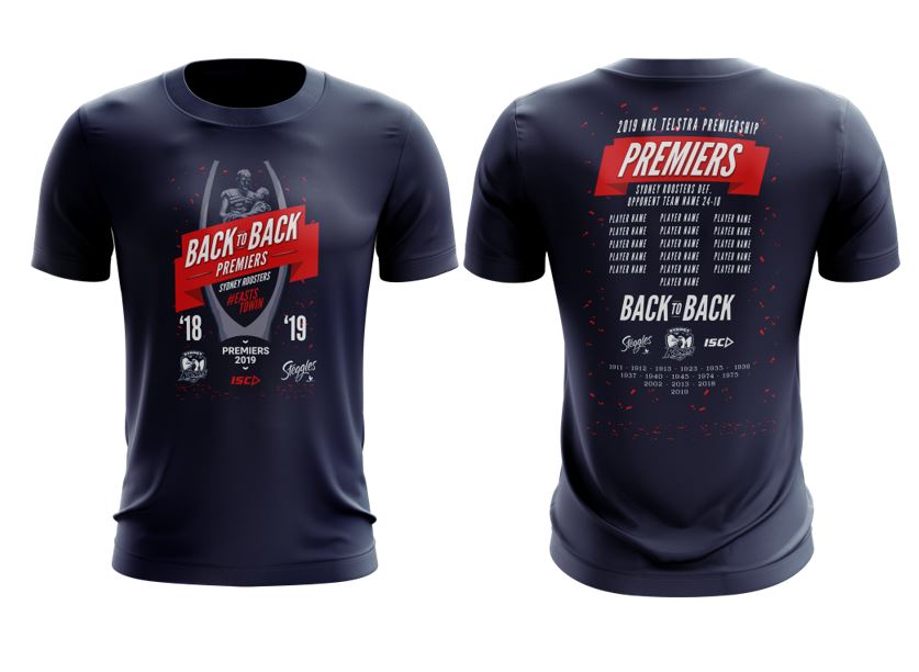 Sydney Roosters 2019 ISC Premiers T-Shirt