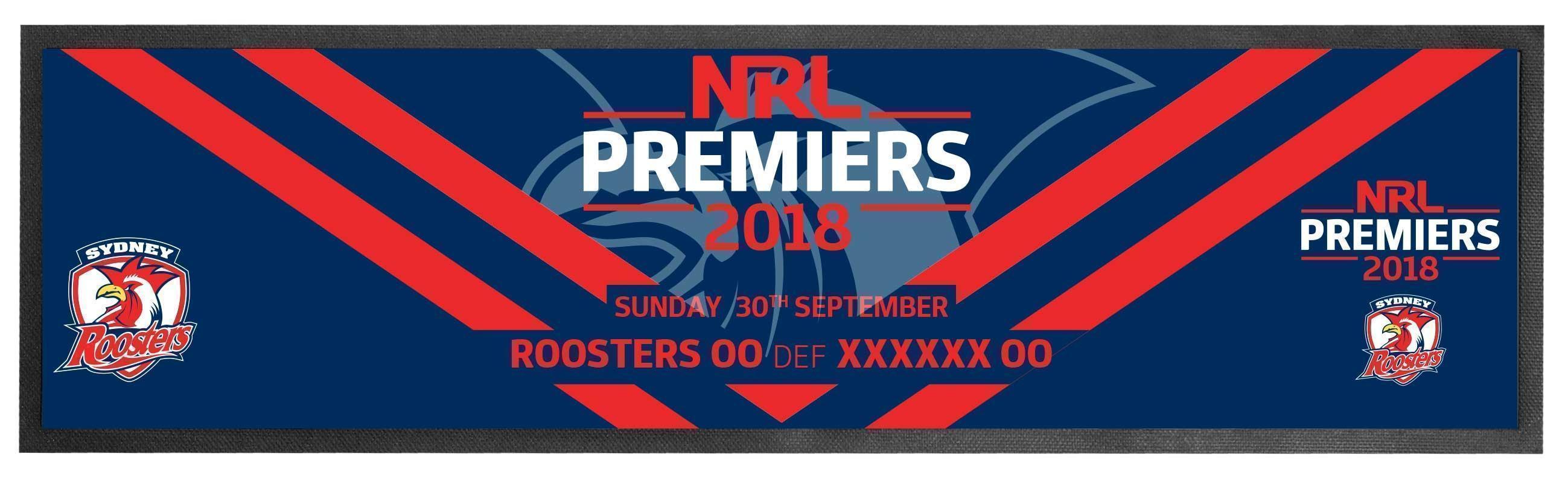 2018 Sydney Roosters Premiers  Bar Runner