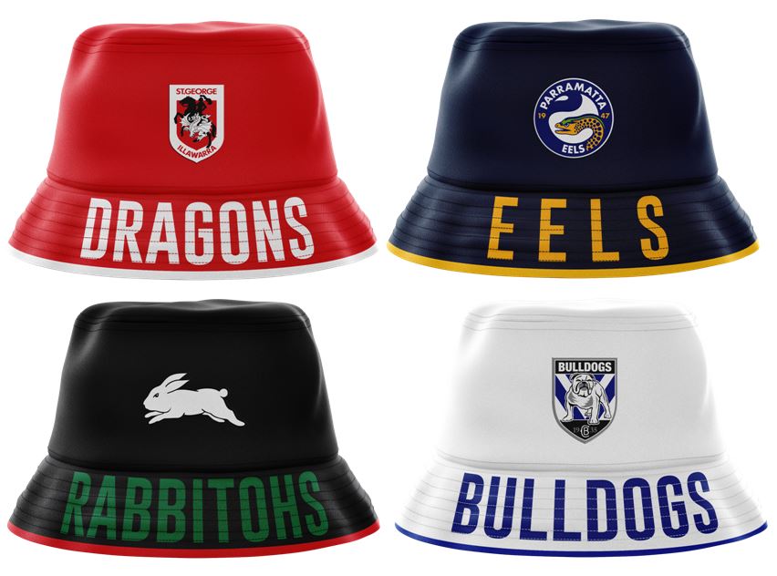 NRL Team One Size Adult Two Tone Bucket Hat