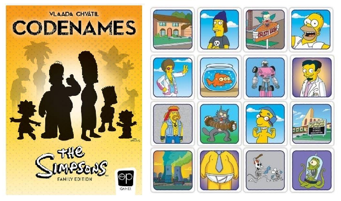 Codenames The Simpsons Family Edition Card Board Game