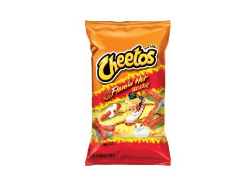 Cheetos Crunchy Flamin Hot Cheese Flavoured Snacks Chips 240g Bag