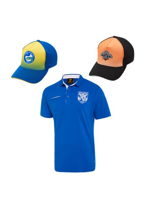 NRL Cotton Polo Shirts & Caps