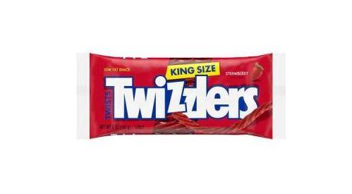 Twizzlers Strawberry Flavour Twist Chewy Candy 141g King Size Packet