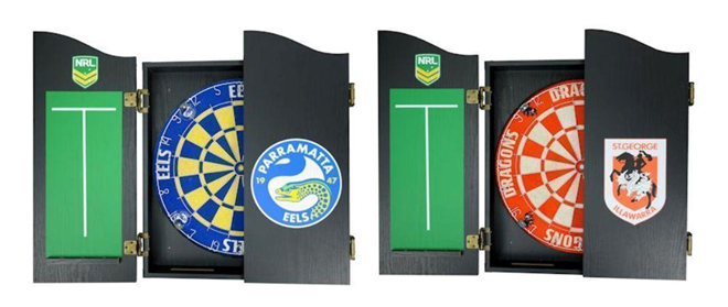 NRL Dartboard & Cabinets