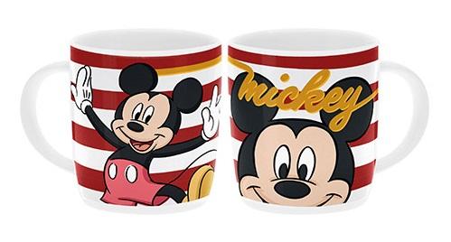 Disney Mickey Mouse Stripe Barrel Mug 400ml Coffee Tea Cup