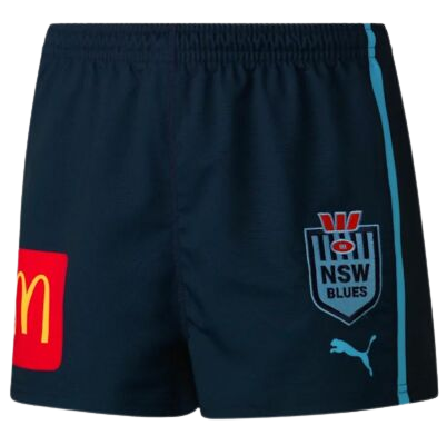 New South Wales Blues NSW 2023 NRL State Of Origin SOO On Field Replica Mens Adult Shorts