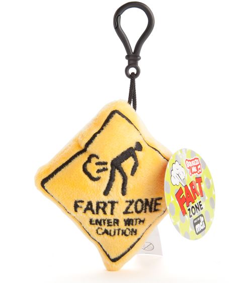 Fart Zone Enter With Caution Keyring