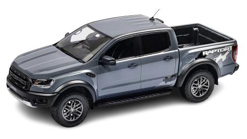 Ford Ranger Raptor Conquer Grey 1:18 Scale Model Car