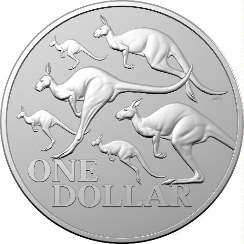  2020 $1 Kangaroo Series - Red Kangaroo 1oz Ag Frosted Uncirculated Coin In Capsule Royal Australian Mint RAM