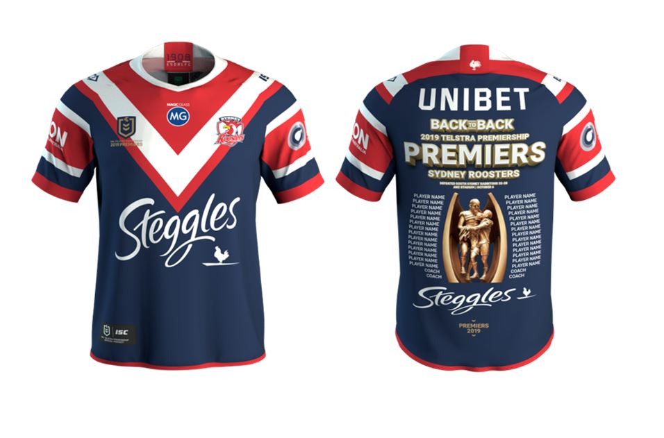 Sydney Roosters 2019 Adult Premiers Jersey