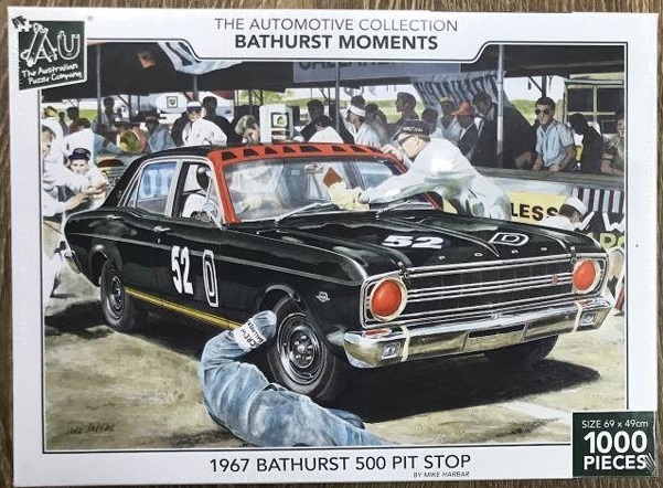 The Automotive Collection Bathurst Moments 1967 Bathurst 500 Pit Stop 1000 Pieces Jigsaw Puzzle Fun Activity Gift Idea