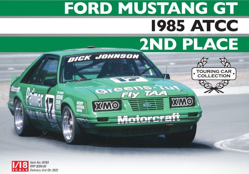 1985 ATCC 2nd Place Dick Johnson Ford Mustang GT 1:18 Scale Model Car