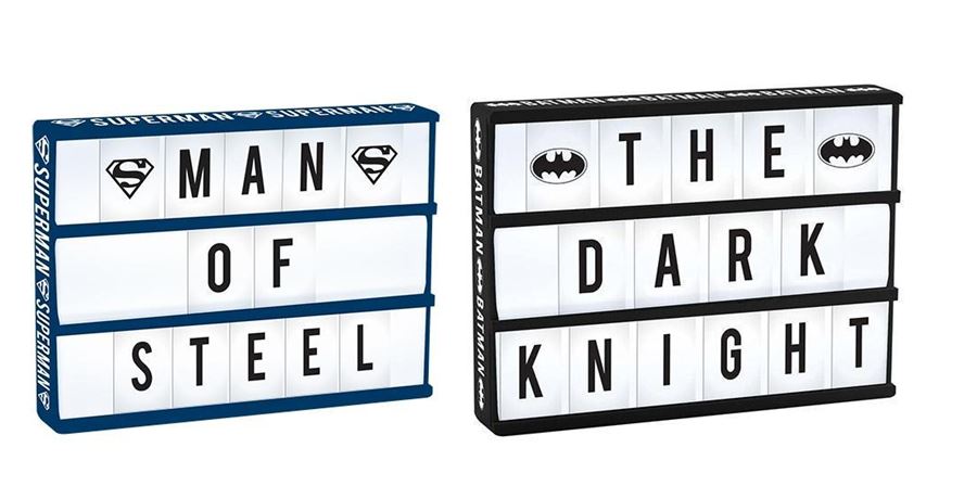 Batman & Superman Light Up Box