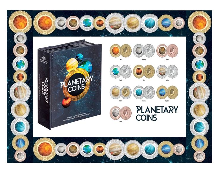 2017 Planets Of The Solar System 10 Coin Set 