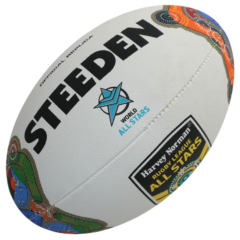 Steeden Indigenous All Stars NRL Replica Ball Full Size 5 Large Football