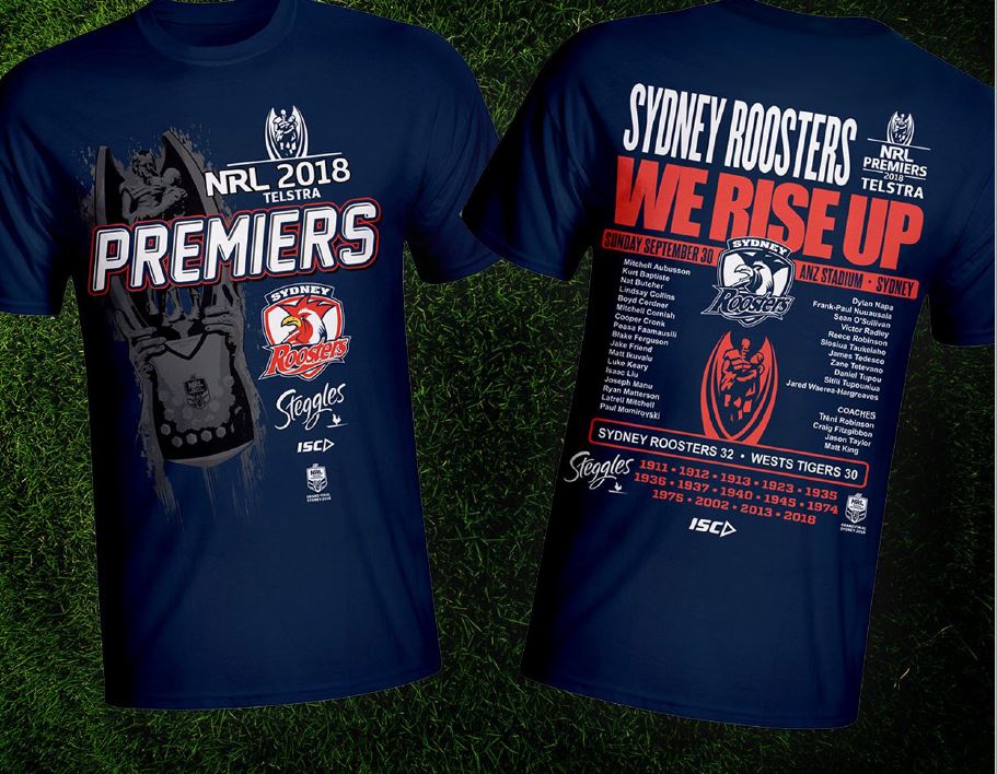 Sydney Roosters 2018 Premiers T-Shirt