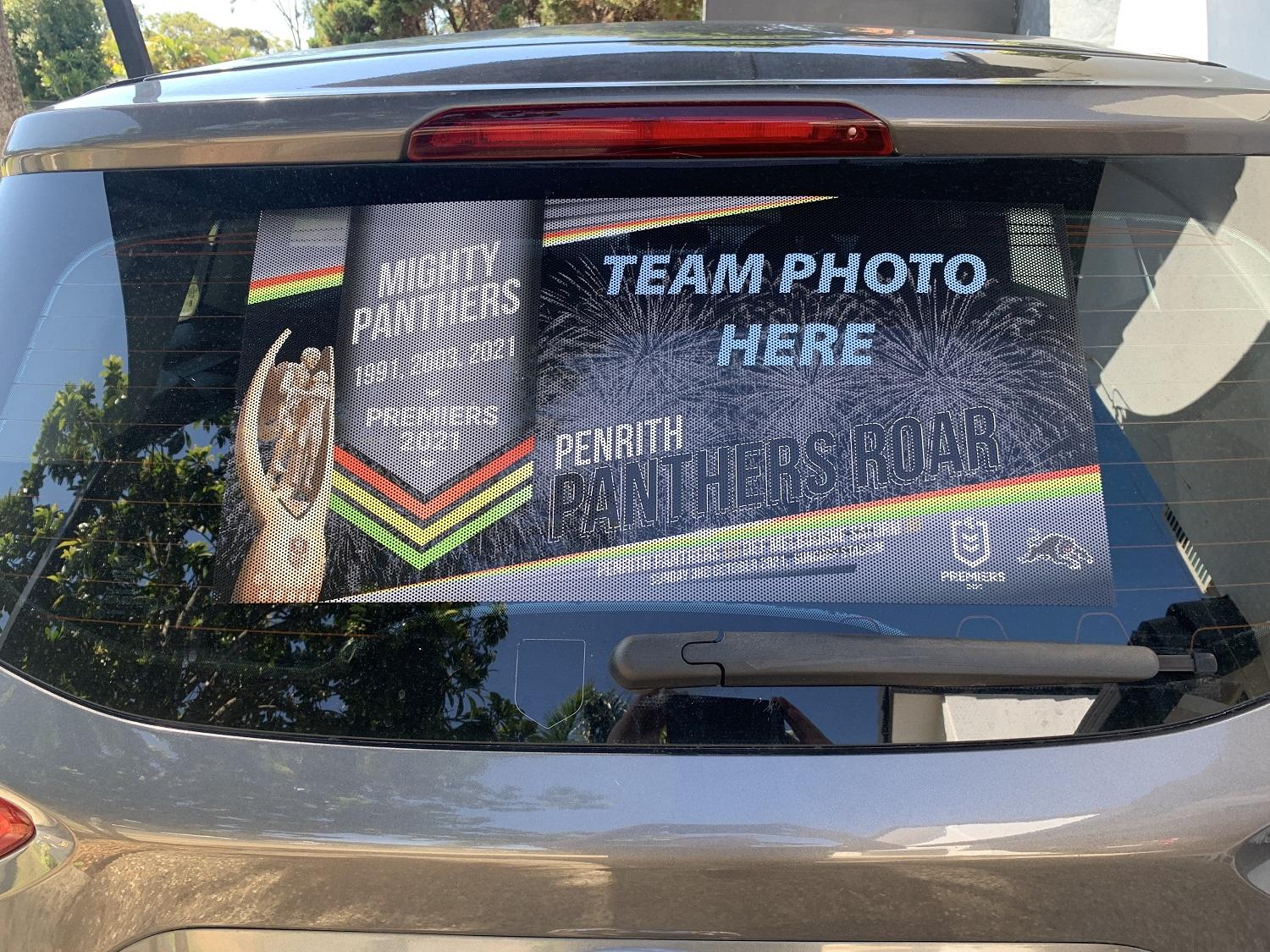  Penrith Panthers 2021 NRL Premiers Half Back Landscape Decal Sticker